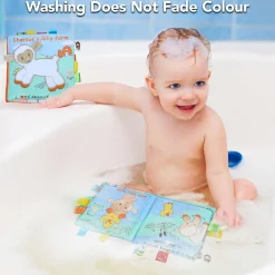 Sherbet’s Silly Farm Educational Learning 3D Cloth Book With Rustle Paper - Multicolour