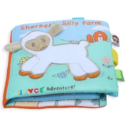 Sherbet’s Silly Farm Educational Learning 3D Cloth Book With Rustle Paper - Multicolour