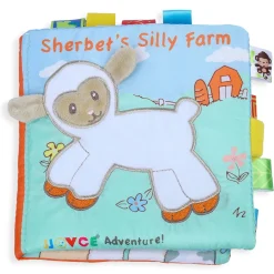 Sherbet’s Silly Farm Educational Learning 3D Cloth Book With Rustle Paper - Multicolour