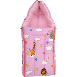 Sleeping Bag Flying Animals Pink