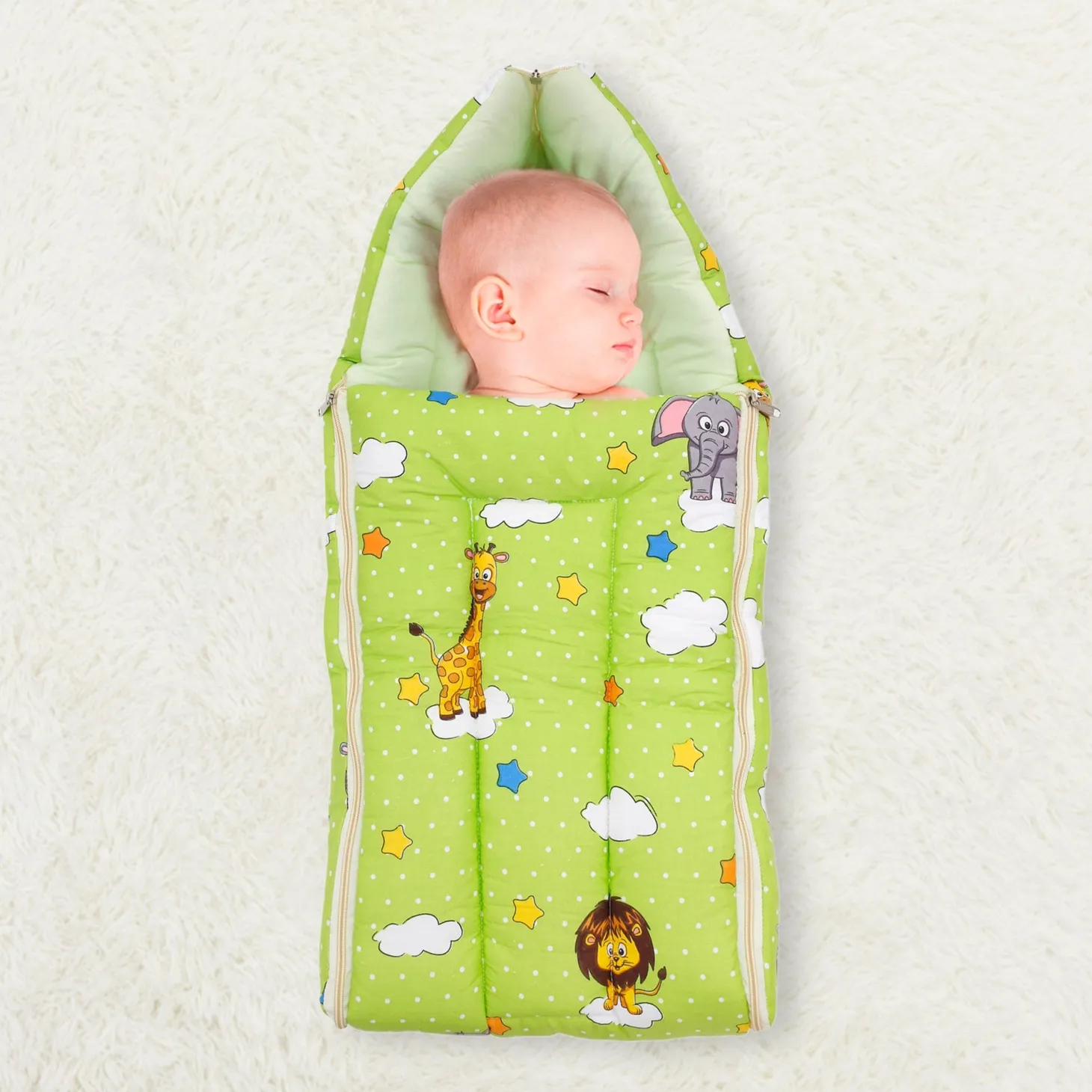 Sleeping Bag Fun In The Jungle Green