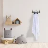Sleepy Panda White Animal Hooded Towel
