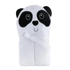 Sleepy Panda White Animal Hooded Towel