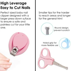 Sleepy Puppy Pink Nail Clipper Set