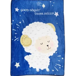 Sleepy Sheep Blue Two-Ply Blanket
