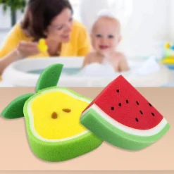 Sliced Fruit Multicolour 2 Pk Bath Sponge
