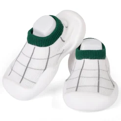 Slip-On Shoes Checked Green