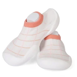 Slip-On Shoes Checked Peach
