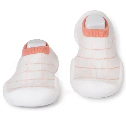 Slip-On Shoes Checked Peach