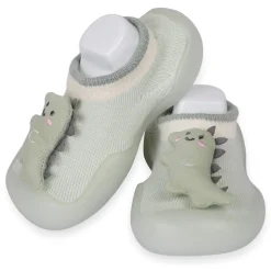 Slip-On Shoes 3D Dinosaur Green