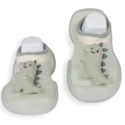 Slip-On Shoes 3D Dinosaur Green
