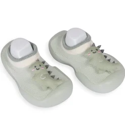 Slip-On Shoes 3D Dinosaur Green