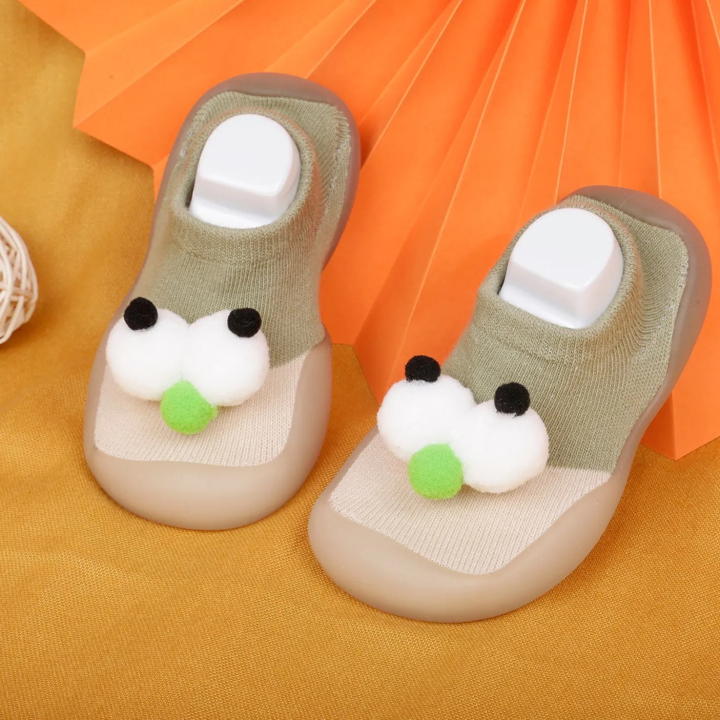 Slip-On Shoes 3D Eyes Green
