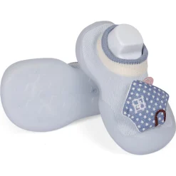 Slip-On Shoes 3D Happy Home Blue