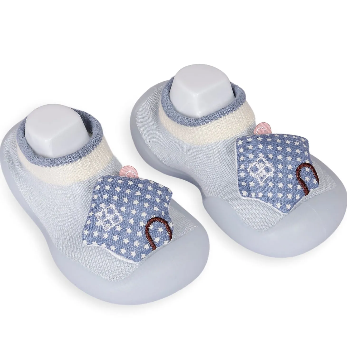 Slip-On Shoes 3D Happy Home Blue