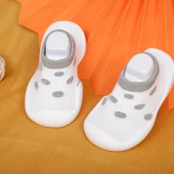 Slip-On Shoes Polka Dots Grey