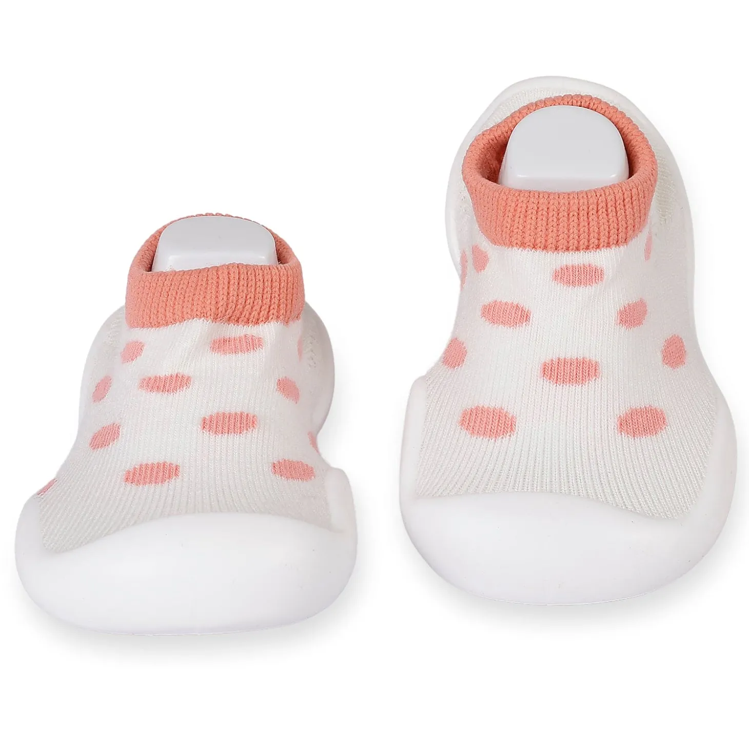 Slip-On Shoes Polka Dots Peach