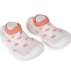 Slip-On Shoes Polka Dots Peach