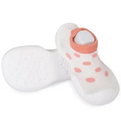 Slip-On Shoes Polka Dots Peach