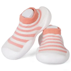 Slip-On Shoes Striped Peach