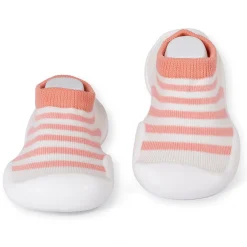 Slip-On Shoes Striped Peach