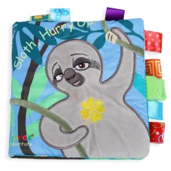 Sloth, Hurry Up! Educational Learning 3D Cloth Book With Rustle Paper - Multicolour
