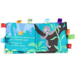 Sloth, Hurry Up! Educational Learning 3D Cloth Book With Rustle Paper - Multicolour