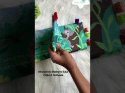 Sloth, Hurry Up! Educational Learning 3D Cloth Book With Rustle Paper - Multicolour