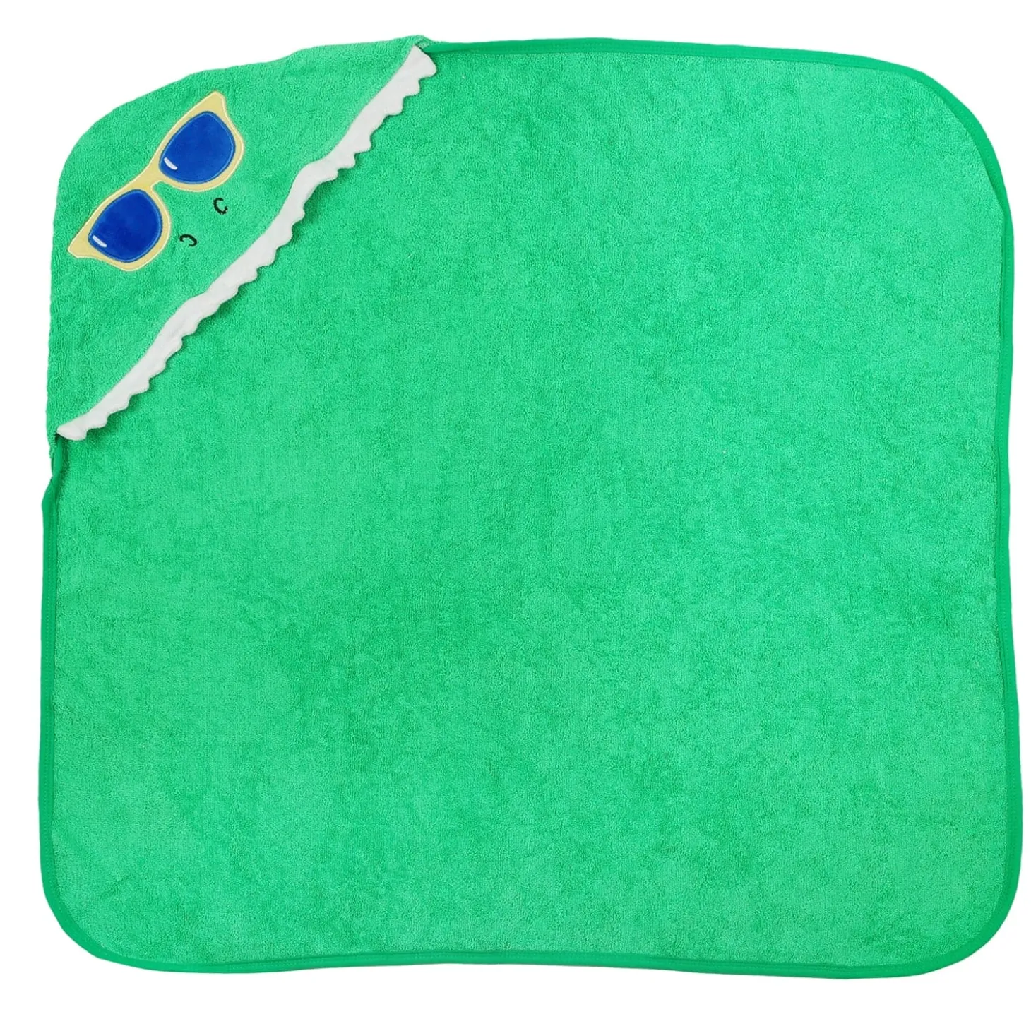 Smart And Nerdy Dark Green Hooded Towel