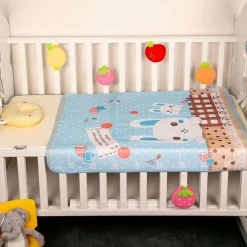 Smart Bunny Blue Washable Mat