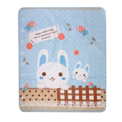 Smart Bunny Blue Washable Mat