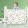 Smart Bunny White Small Print Muslin Blanket