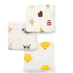 So Sweet Multicolour 3 Pk Large Muslin Napkin