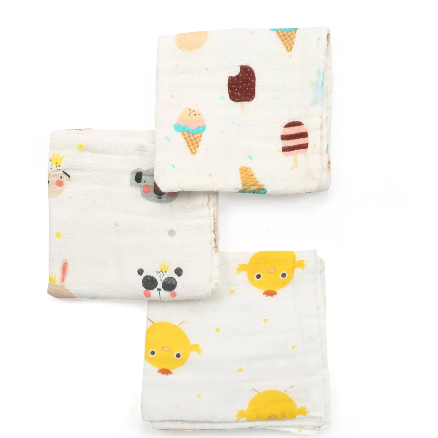 So Sweet Multicolour 3 Pk Large Muslin Napkin