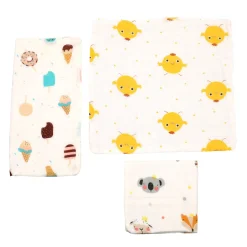 So Sweet Multicolour 3 Pk Large Muslin Napkin