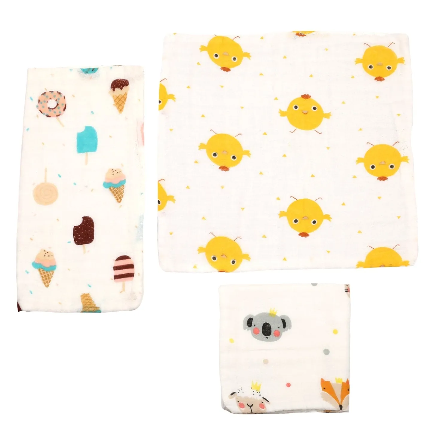 So Sweet Multicolour 3 Pk Large Muslin Napkin