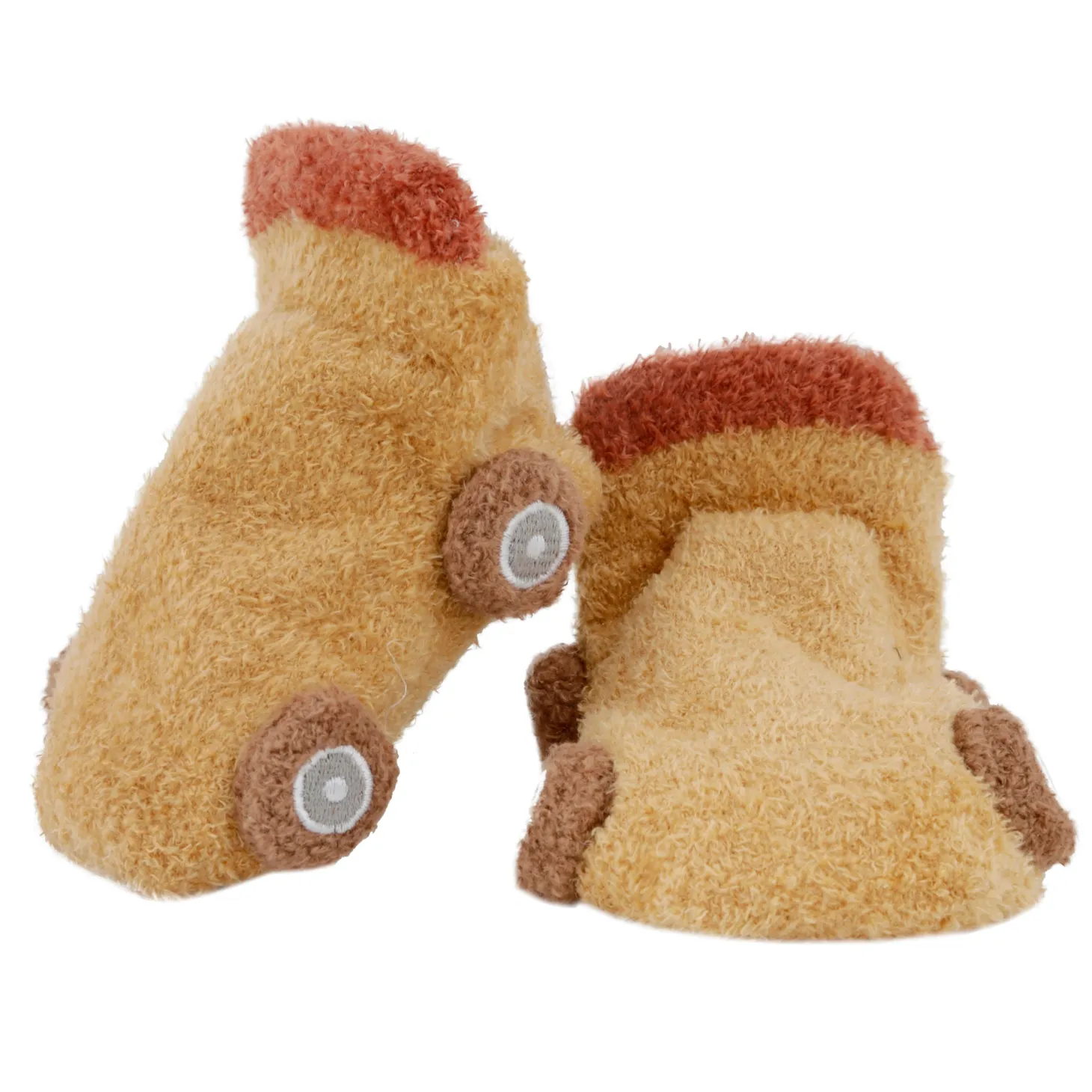 Socks On Wheels Grey And Beige 2 Pk