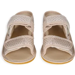 Solid Hookloop Comfortable Anti-skid Floater Sandals - Beige