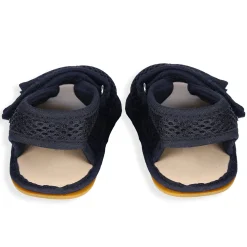 Solid Hookloop Comfortable Anti-skid Floater Sandals - Black