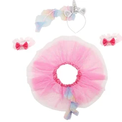 Sparkly Unicorn Rainbow Tutu Skirt And Accessory Set