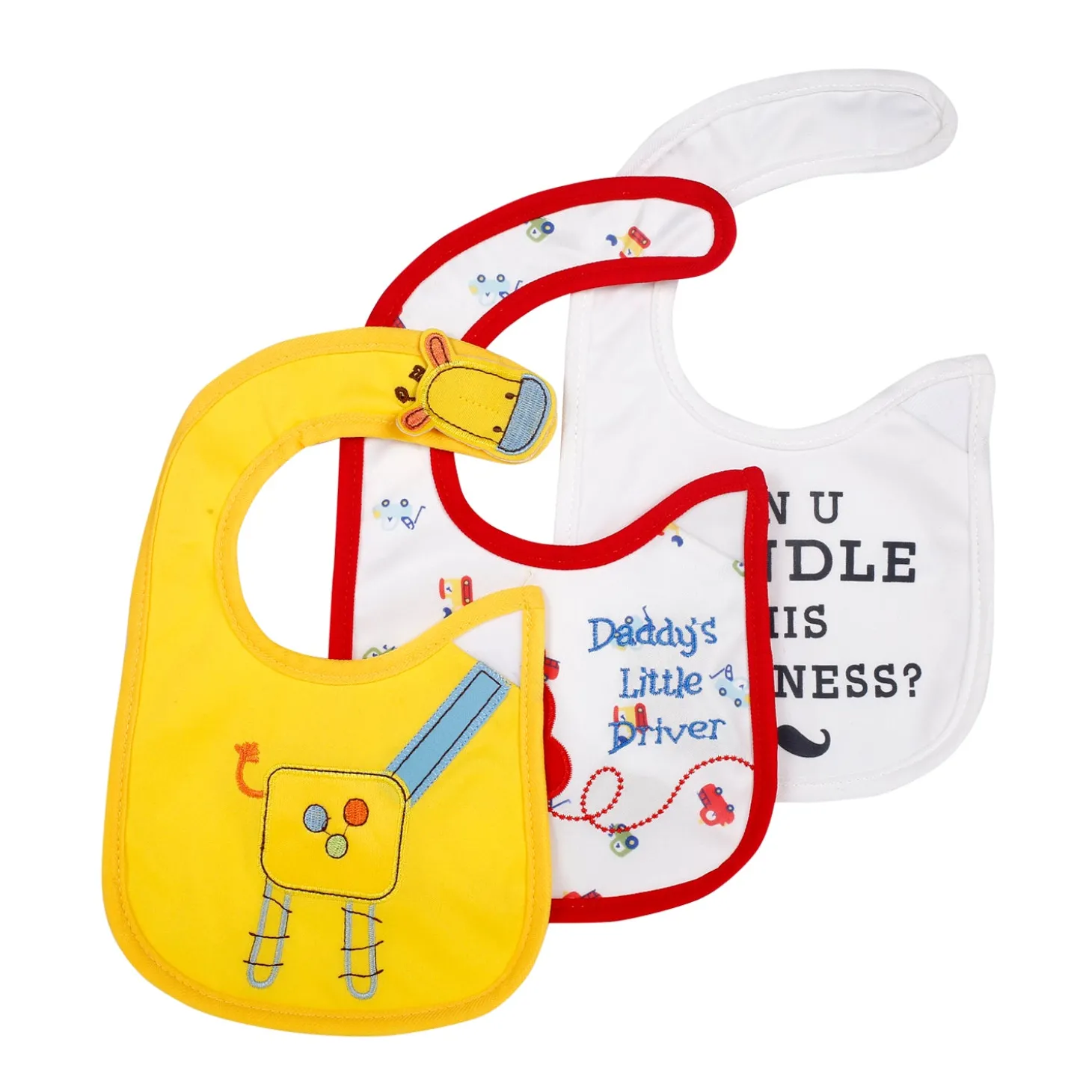 Speed Racer Multicolour 3 Pk Bibs