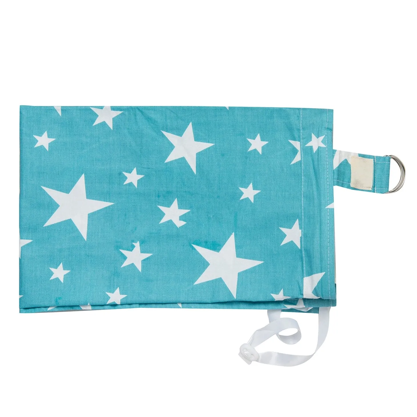 Star Cotton Breastfeeding Infant Nursing Cover Blue