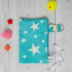 Star Cotton Breastfeeding Infant Nursing Cover Blue
