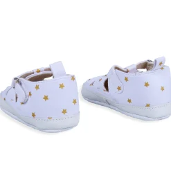 Star Premium Anti-Slip Velcro Hook-Loop Sandal Booties - White