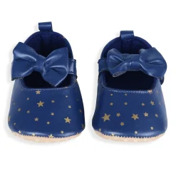 Star Premium Girls Soft Anti-Slip Ballerina Shoes - Navy Blue