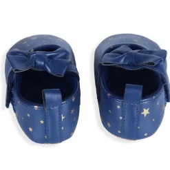 Star Premium Girls Soft Anti-Slip Ballerina Shoes - Navy Blue