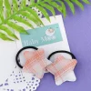 Star Rubber Bands Hair Elastic 2 Pcs - Peach
