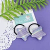 Star Rubber Bands Hair Elastic 2 Pcs - Purple