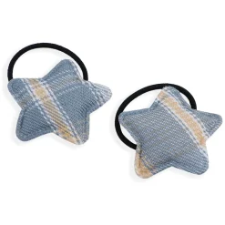 Star Rubber Bands Hair Elastic 2 Pcs - Blue