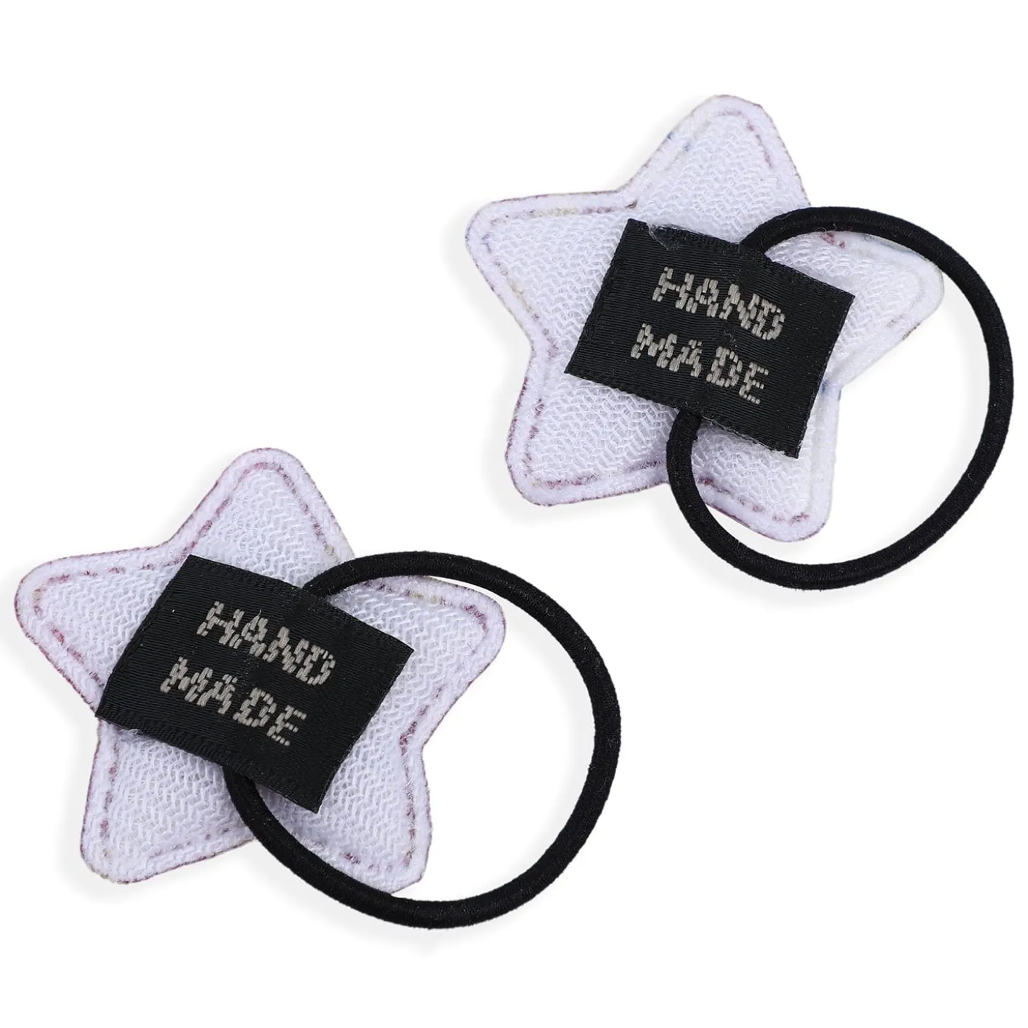 Star Rubber Bands Hair Elastic 2 Pcs - Maroon